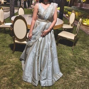 Gray lehenga